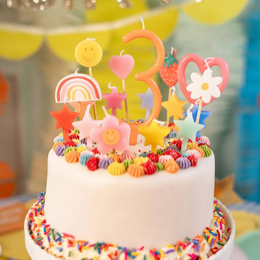 Birthday Parties Cake Candles & Toppers