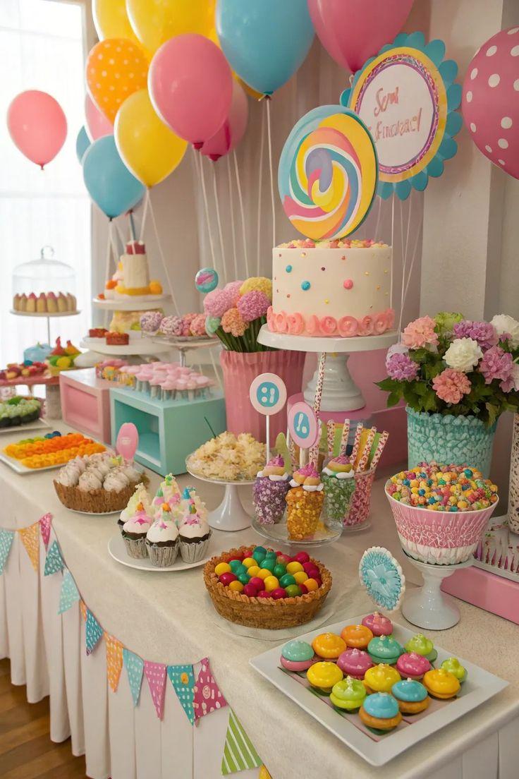Birthday Parties Dessert Table Décor