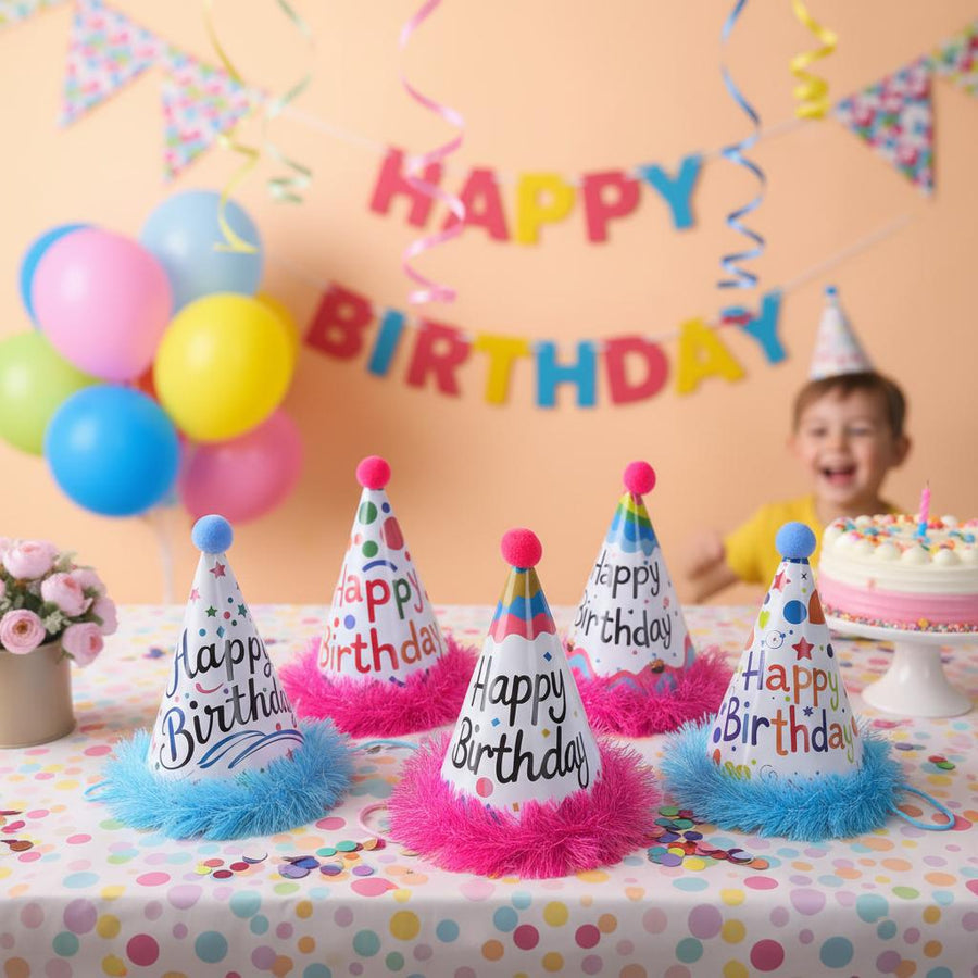 Birthday Parties Party Hats & Confetti
