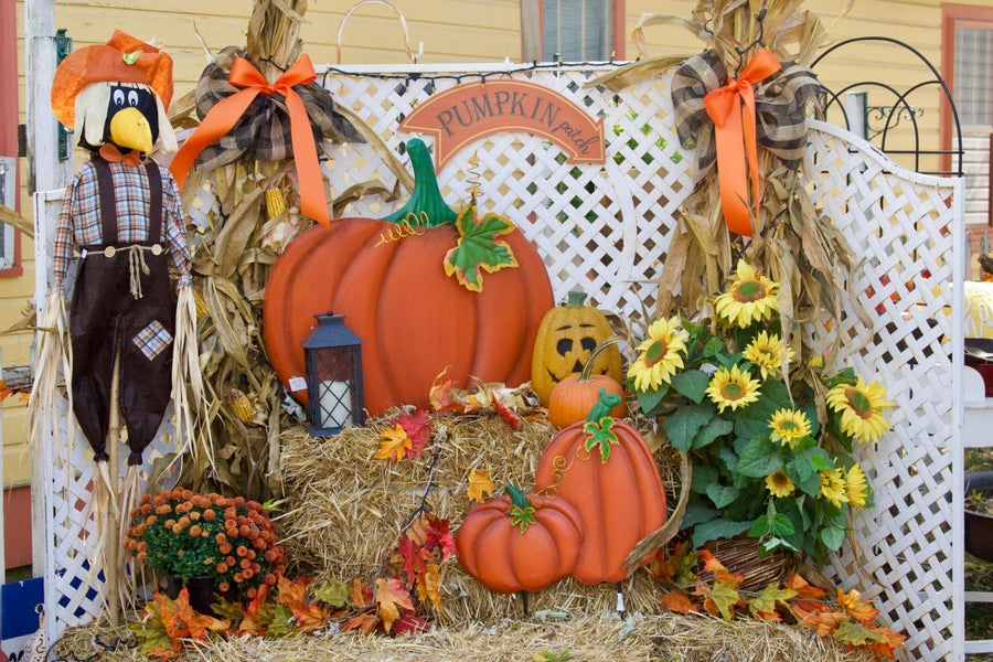 Fall Harvest Yard Decor