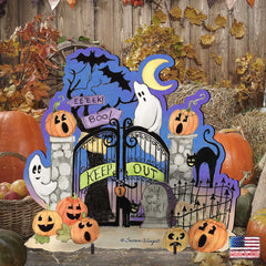 Halloween Scene Outdoor Decor by Susan Winget - Designocracy - 8471205F-SW