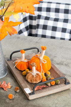 Pumpkin Ornament For Holiday Harvest Festival Fall Festival & Thanksgiving (Set of 6)