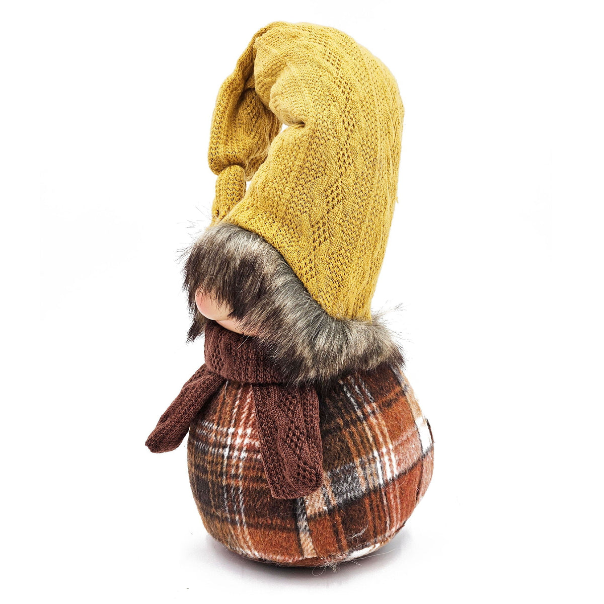 Gnomes Decorations, For Fall Thanksgiving Table Decorations (Set of 2) - Brown / Yellow