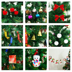 6ft Artificial Christmas Tree with LED Lights - 34.65" Wide