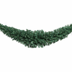 Green Rattan Christmas Garland with Light