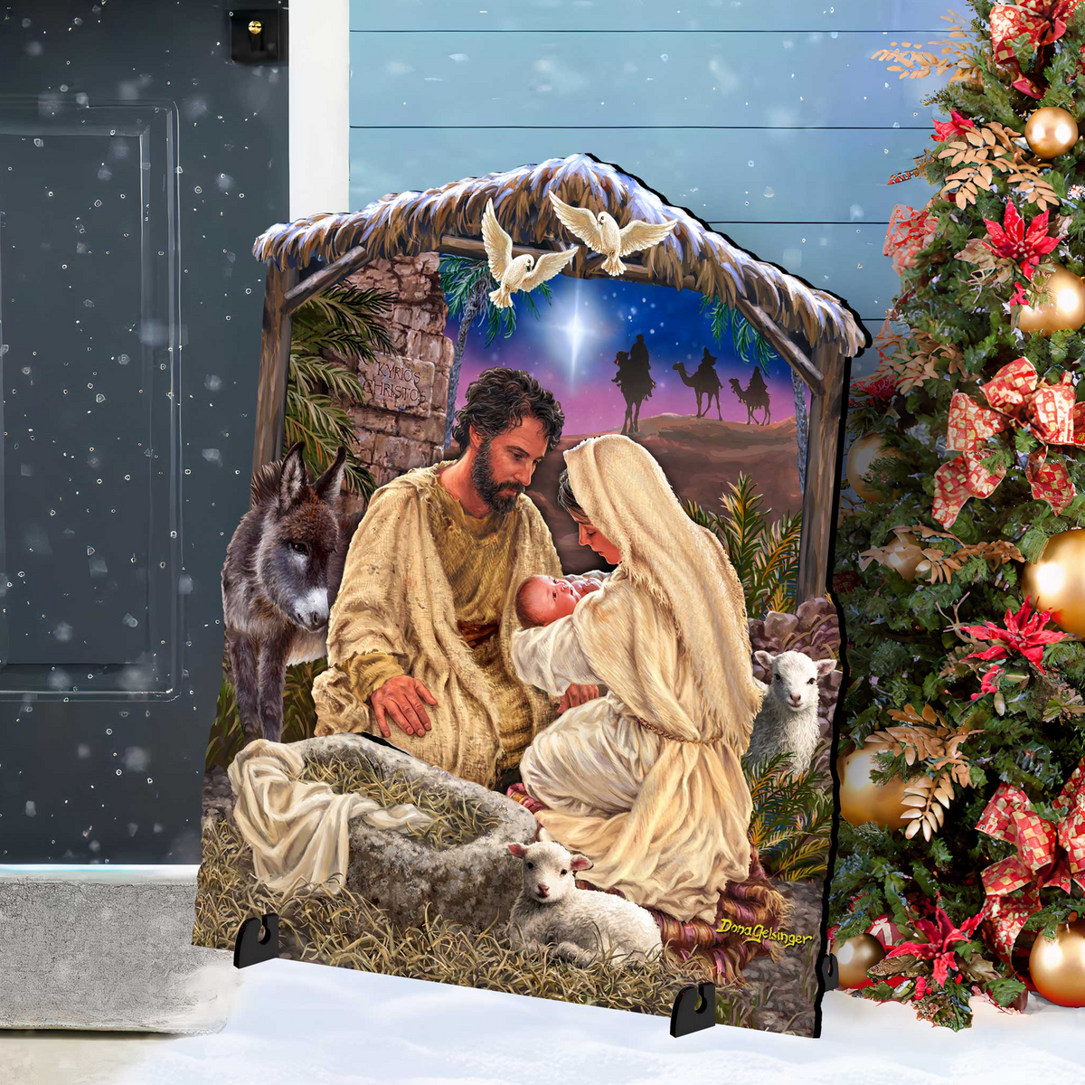 Jesus is Lord Outdoor Decor Yard Decor - Nativity Holiday Decor