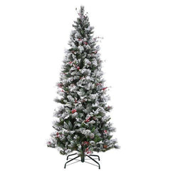 9 ft Lighted Artificial Pine Christmas Tree with 700 Clear Lights