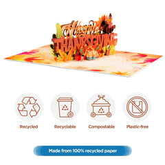 Happy Thanksgiving Frndly Pop Up Card