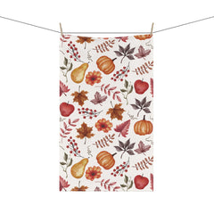 Autumn Floral Tea Towels, Fall Kitchen Decor, Harvest Home Accessories, Thanksgiving Gift, Cozy Kitchen Textile