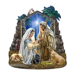 Glory to God Nativity Door Decor by D. Gelsinger - Nativity Holiday Decor - 8461010H-1722