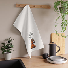 Happy Halloween cute Tea Towels, Festive Decor, Farmhouse Kitchen Accessories, Cute Highland Cow Design, Holiday Gift Ideas