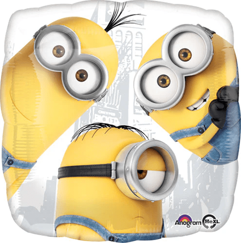 Licensed Minion Group Foil Balloon 18" - Despicable Me Party Decor | Air or Helium