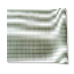Green Striped Paper Table Runner – 19.5” x 150” | Disposable Party Table Décor