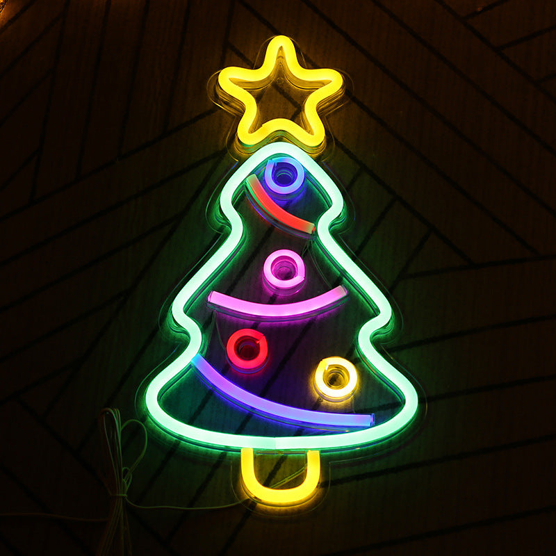 LED Christmas Acrylic Neon Festival Decorations