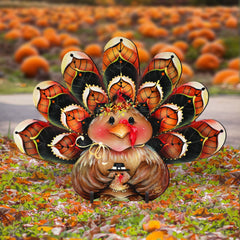 Be Thankful Turkey Sitter Halloween Outdoor Decor by Jamie Mills-Price - Thanksgiving and Halloween Decoration - 8457702F