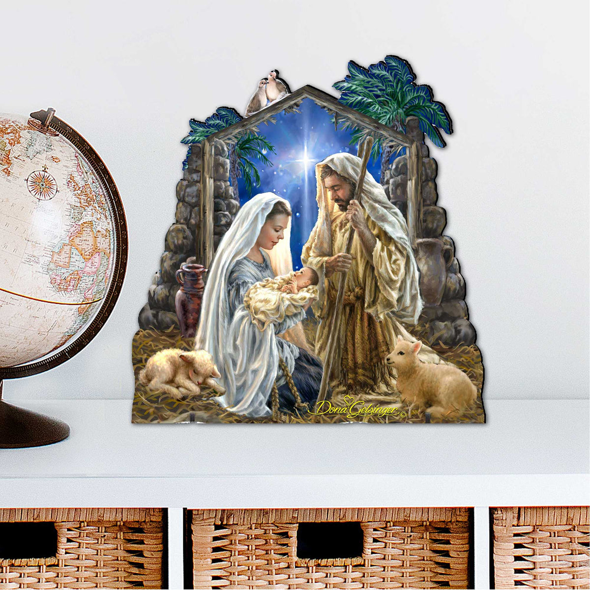 Glory to God Nativity Door Decor by D. Gelsinger - Nativity Holiday Decor - 8461010H-1722