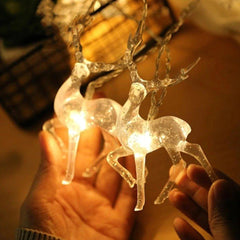 Reindeer Christmas String Lights, 10 LEDs