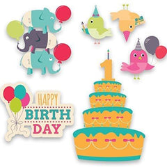 Happy 1st Birthday Yard Card 6 piece set