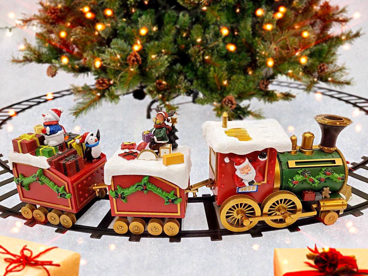 Christmas Train Decoration. Christmas Village