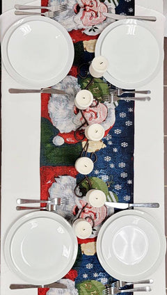 Santa Claus Christmas Table Runner