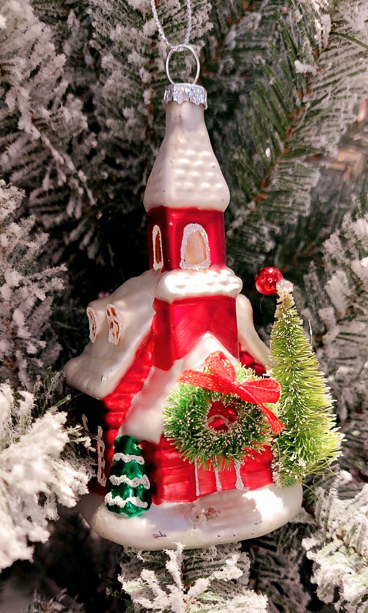 Christmas Glass Ornament - Christmas Church