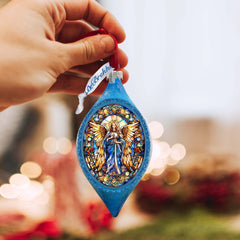 Angel of the Sea Drop Glass Ornament by G. Debrekht - Nativity Holiday Decor - 757-044
