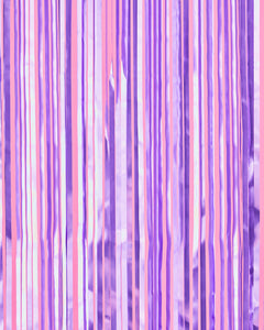 Euphoria Curtain - purple foil curtain