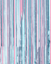 Something Blue Curtain - blue foil curtain