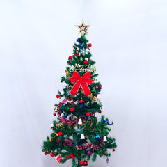 6ft Artificial Christmas Tree with LED Lights - 34.65" Wide