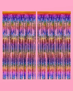 Rain On Me Curtain - wavy foil curtain
