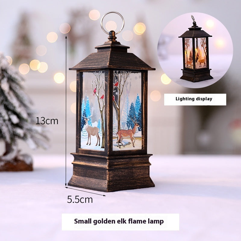 Christmas Santa Claus LED Oil Lamp Night Light