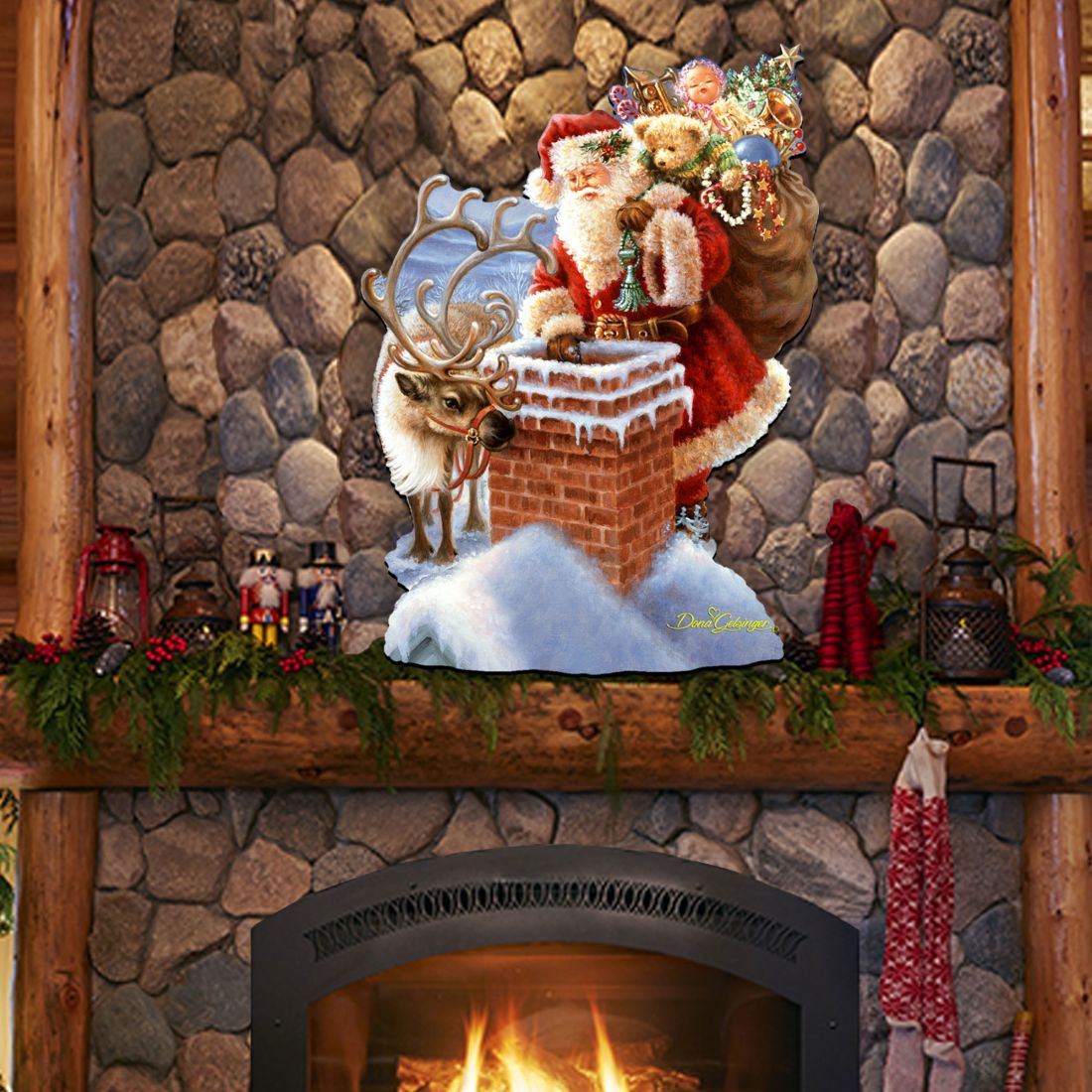 Faithful Friends Holiday Door Decor by D. Gelsinger - Christmas Decor - 8461050H-0105