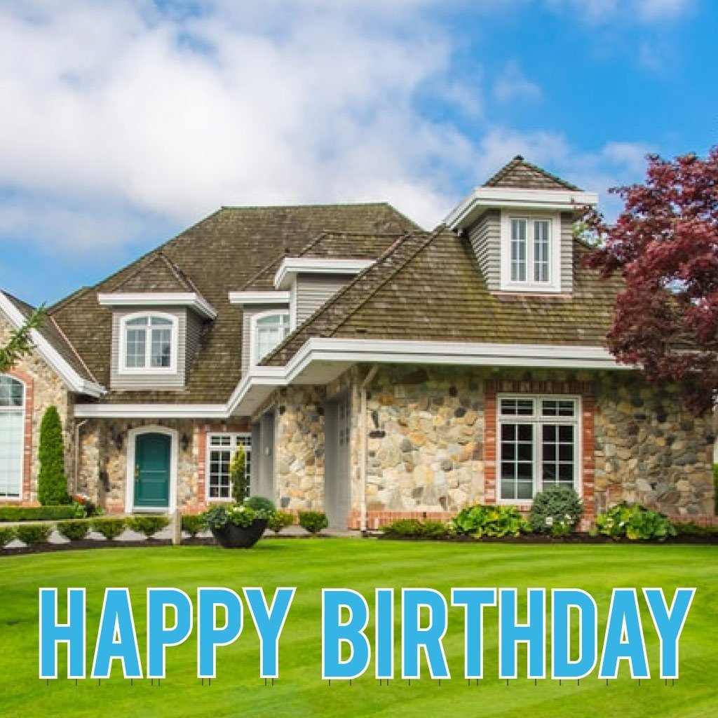 22.75" Bebas Solid Color Happy Birthday Yard Letters - 13 pc set