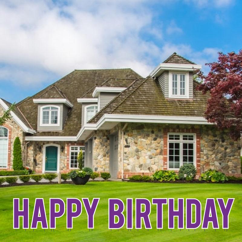 22.75" Bebas Solid Color Happy Birthday Yard Letters - 13 pc set