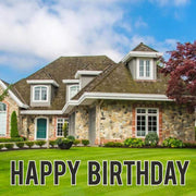 22.75" Bebas Solid Color Happy Birthday Yard Letters - 13 pc set