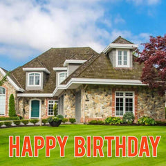 22.75" Bebas Solid Color Happy Birthday Yard Letters - 13 pc set