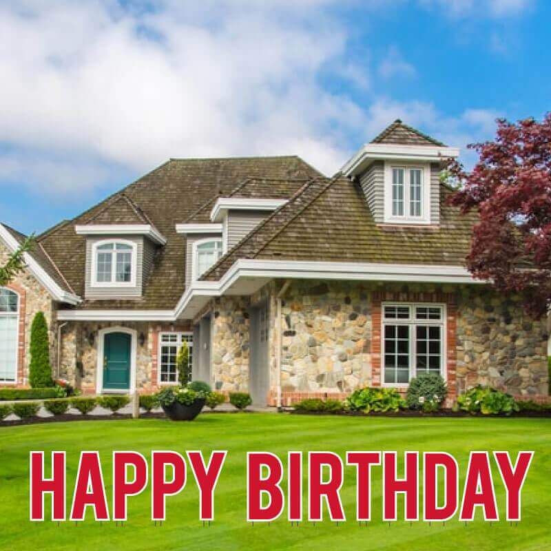 22.75" Bebas Solid Color Happy Birthday Yard Letters - 13 pc set