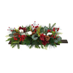 Holiday Berries, Pinecones and Eucalyptus Christmas Artificial Arrangement