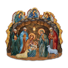 Orthodox Nativity Scene Holiday Door Decor by G. Debrekht - Nativity Holiday Decor - 8652762H