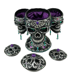 Tri-Skull Candy Bowls | Halloween Decor | Katherine's Collection