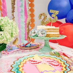 Gold Confetti Number Cake Toppers: 0-9