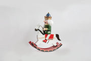 Crowned King on Rocking Horse Christmas Wooden Nutcracker 11 in by Wizardi F07M6-15B