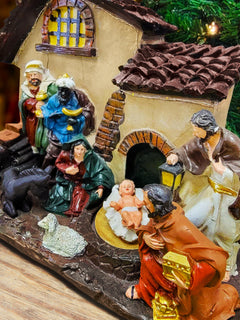 Christmas Village Holy Family Scene F07M4-1-H530