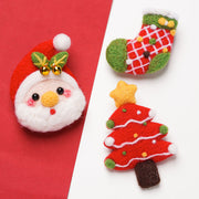 Santa Stocking and Tree Brooch Christmas Needle Felting Kit by Wizardi F07N8-W333
