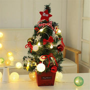 Golden Lighted Tabletop Christmas Tree, 50 cm