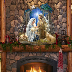 Glory to God Nativity Door Decor by D. Gelsinger - Nativity Holiday Decor - 8461010H-1722
