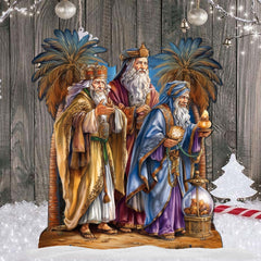 Three Wise Men Outdoor Decor by G. Debrekht - Nativity Holiday Decor - 8611040F