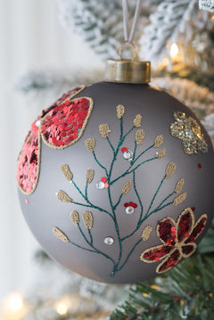 Pearl Silver Glass Decorative Hanging Ball Christmas Ornaments – Set Options