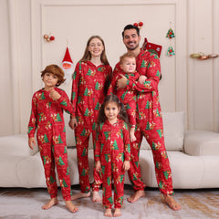 European And American Boys And Girls Long Sleeve Trousers Christmas Family Set