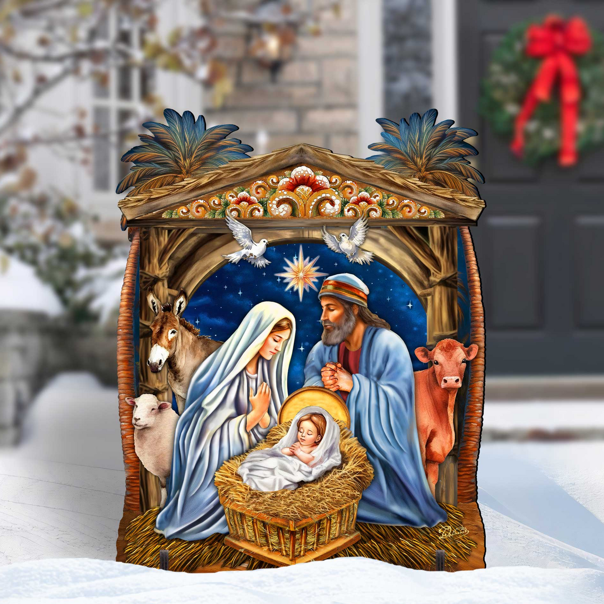 Nativity Outdoor Décor Yard Décor by G. Debrekht - Nativity Holiday Décor